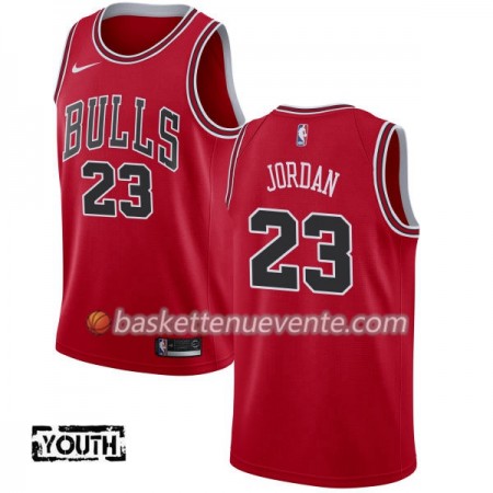 Maillot Basket Chicago Bulls Michael Jordan 23 Nike 2017-18 Rouge Swingman - Enfant